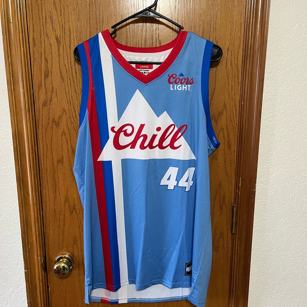 Coors Light Chill Blue Jersey Size Large